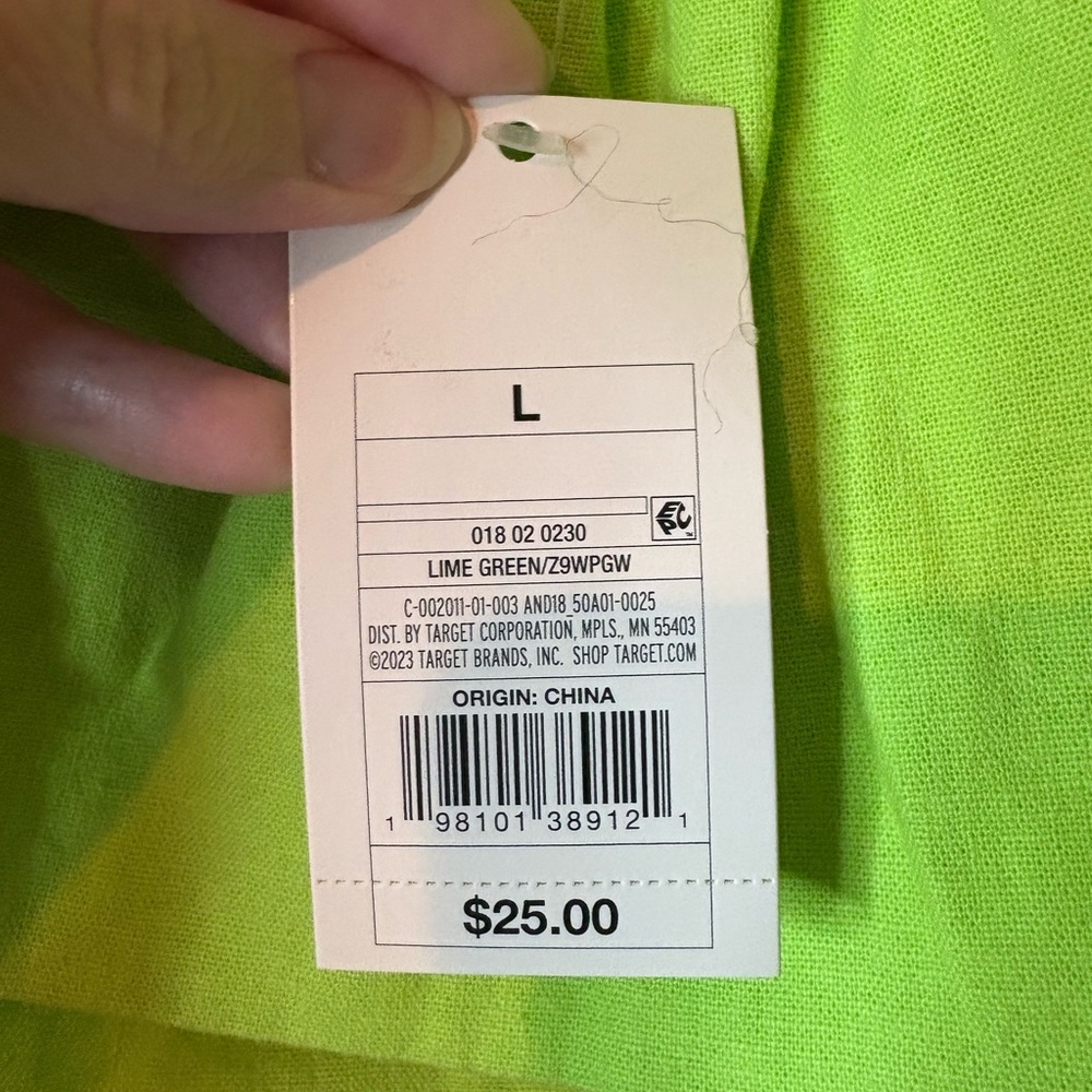 Off-Shoulder Ruffle Crop Top - Lime Green - Picture 3 of 7